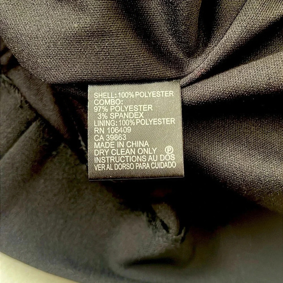 TAHARI-LEVINE STUDIO Black & White Below Knee Dress Size 10 - Picture 4 of 4